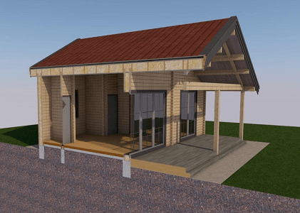 possible wooden house