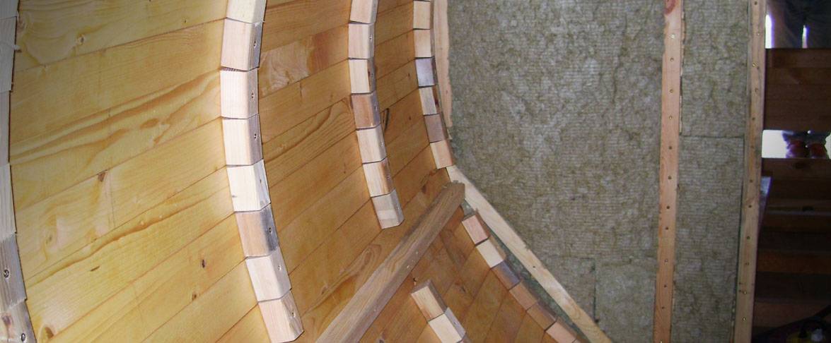 Insulation of sauna's wall